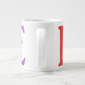 Rainbow Liebe Paw Jumbo-Tasse (Rückseite)