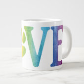 Rainbow Liebe Paw Jumbo-Tasse (Vorderseite Rechts)