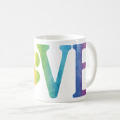 Rainbow Liebe Paw Kaffeetasse (VorderseiteRechts)