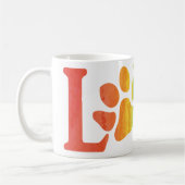 Rainbow Liebe Paw Kaffeetasse (Links)