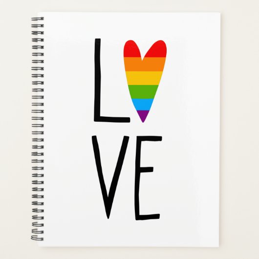 Rainbow-Liebe Planer (Vorderseite)
