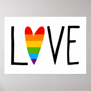 Rainbow-Liebe Poster