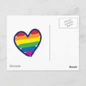 RAINBOW-LIEBE POSTKARTE (Rückseite)