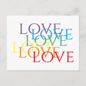 RAINBOW-LIEBE Postkarte (Vorderseite)