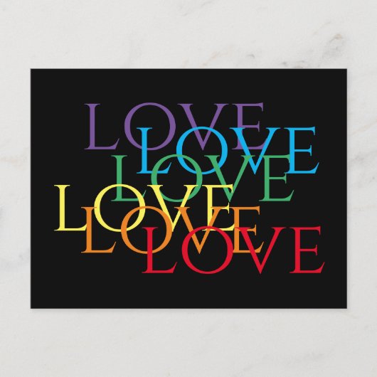 RAINBOW-LIEBE Postkarte II (Vorderseite)