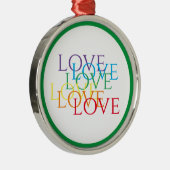 RAINBOW LIEBE Premium Runde Ornamente - Grün (Rechts)