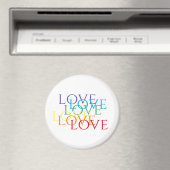 RAINBOW LIEBE Round Magnet (In Situ (Geschirrspüler))