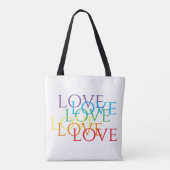 RAINBOW LIEBE Schultertasche Tasche (Rückseite)