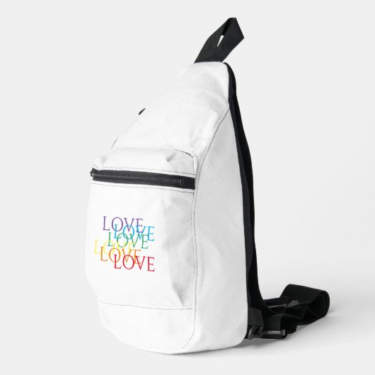 RAINBOW LIEBE Sling Bag (Rechte Ecke)