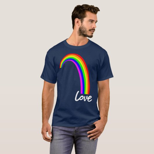 RAINBOW LIEBE T - SHIRT (Vorne ganz)