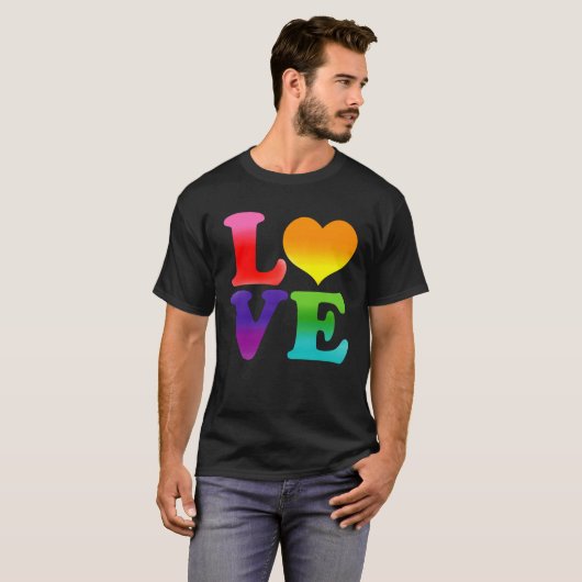 Rainbow-Liebe T-Shirt (Vorne ganz)