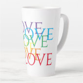 RAINBOW LIEBE Tall Latte Tasse (Rechte Ecke)