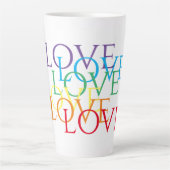 RAINBOW LIEBE Tall Latte Tasse (Vorderseite)