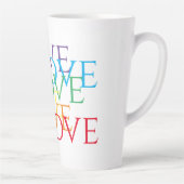 RAINBOW LIEBE Tall Latte Tasse (Rechts)