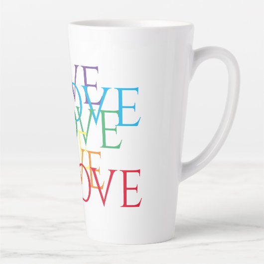 RAINBOW LIEBE Tall Latte Tasse (Rechts)