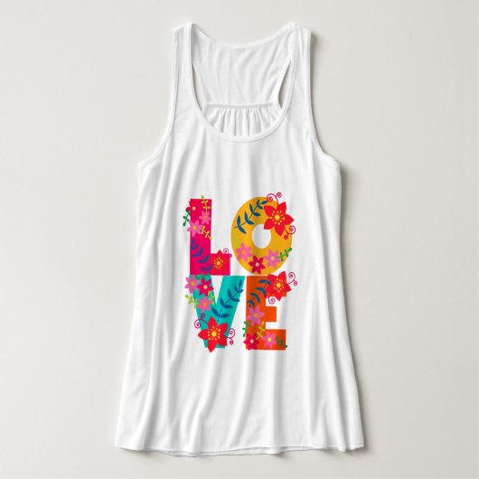 Rainbow-Liebe Tank Top (Design Vorderseite)