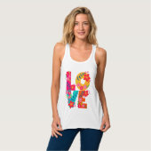 Rainbow-Liebe Tank Top (Vorderseite Vollansicht)