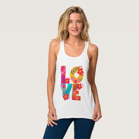 Rainbow-Liebe Tank Top (Vorderseite Vollansicht)