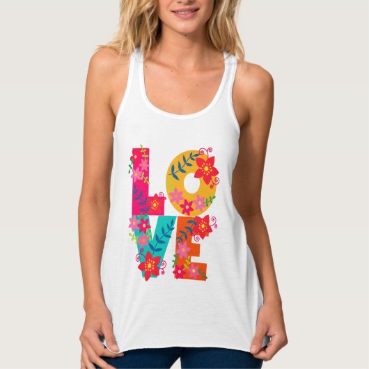 Rainbow-Liebe Tank Top (Vorderseite)