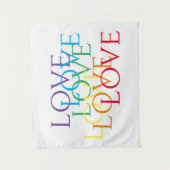 RAINBOW LIEBE Tapestry Wandteppich (Vorderseite)