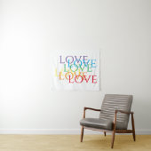 RAINBOW LIEBE Tapestry Wandteppich (Beispiel (Horizontal))