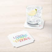 RAINBOW LIEBE Ticket Paper Untersetzer (Vor Ort)