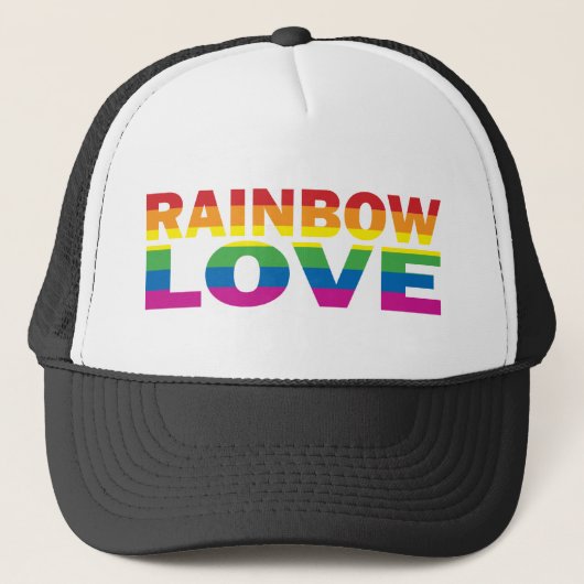 RAINBOW-LIEBE TRUCKERKAPPE (Vorderseite)