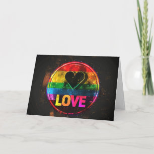 Rainbow-Liebe Valentins Digitale Kunst Feiertagskarte