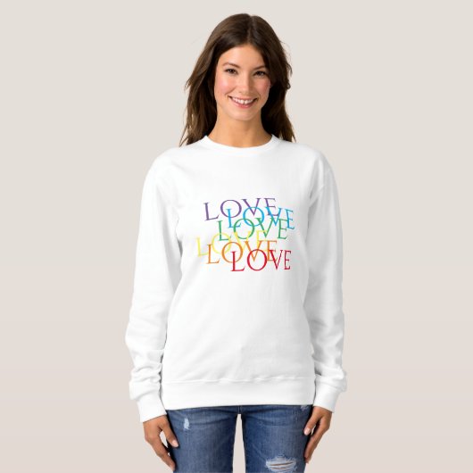 RAINBOW LIEBE Women's Basic Sweatshirt (Vorne ganz)