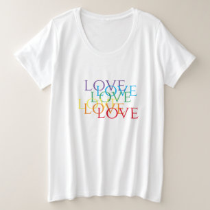 RAINBOW LIEBE Women's Plus Size T - Shirt