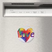 Rainbow Liebe Word Magnet Inspiration Malerei (In Situ (Geschirrspüler))