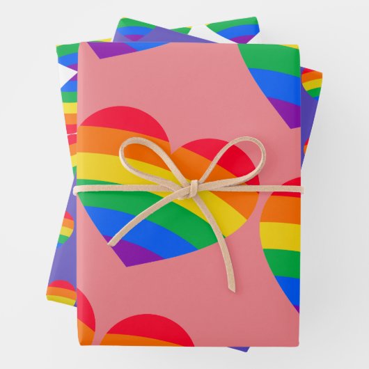 Rainbow Liebe Wrapping Paper Geschenkpapier Set (Beispiel)