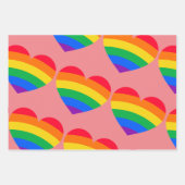 Rainbow Liebe Wrapping Paper Geschenkpapier Set (Vorderseite)