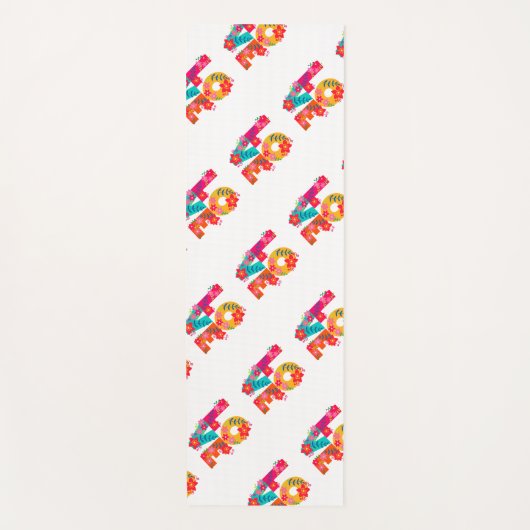 Rainbow-Liebe Yogamatte (Vorderseite)