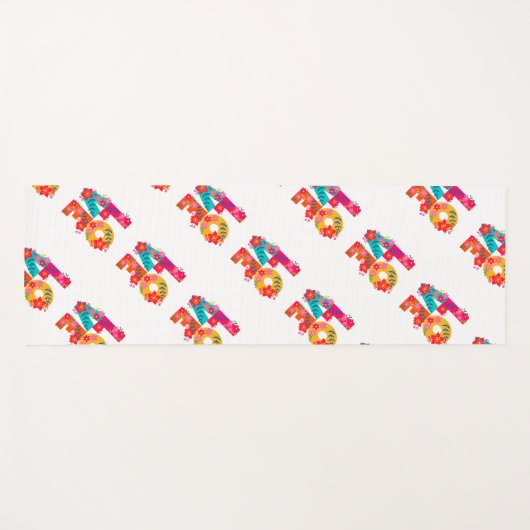 Rainbow-Liebe Yogamatte (Vorderseite (Horizontal))