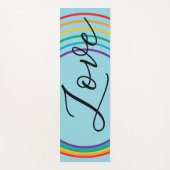 Rainbow-Liebe Yogamatte (Vorderseite)