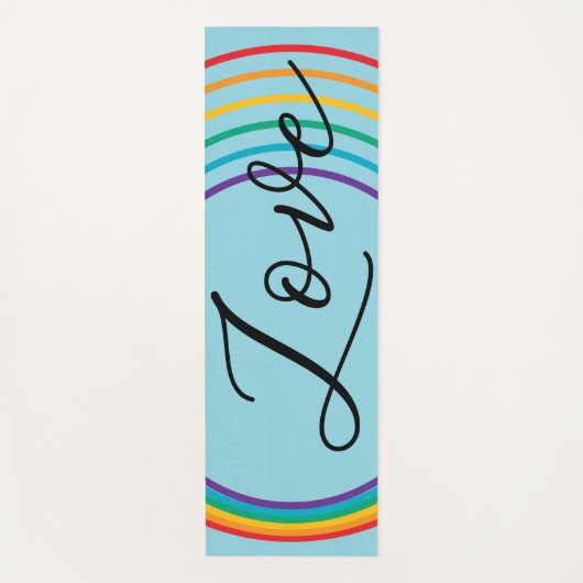 Rainbow-Liebe Yogamatte (Vorderseite)