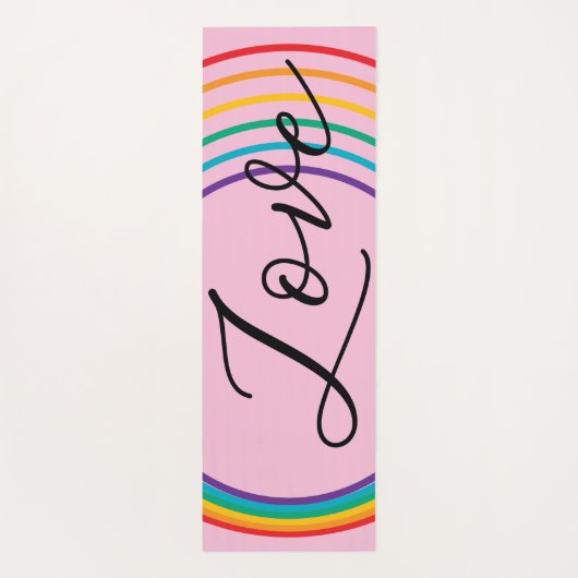 Rainbow-Liebe Yogamatte (Rückseite)