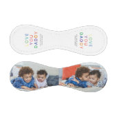 Rainbow 'LIEBE YOU DADDY' Foto Collage Keepake Baseball (Paneele)