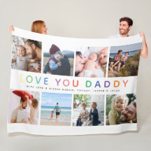 Rainbow 'LIEBE YOU DADDY' Foto Collage Keepake