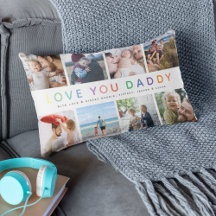 Rainbow 'LIEBE YOU DADDY' Foto Collage Keepake