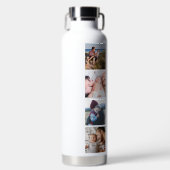 Rainbow 'LIEBE YOU DADDY' Foto Collage Keepake Trinkflasche (Vorderseite)