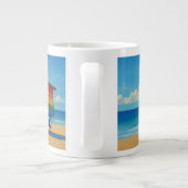 Rainbow Lifeguard von Venice Beach Jumbo-Tasse (Rückseite)