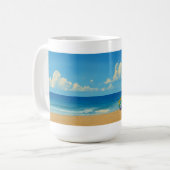 Rainbow Lifeguard von Venice Beach Kaffeetasse (Vorderseite Links)