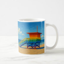 Rainbow Lifeguard von Venice Beach