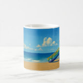 Rainbow Lifeguard von Venice Beach Kaffeetasse (Mittel)
