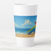 Rainbow Lifeguard von Venice Beach Milchtasse (Vorderseite)