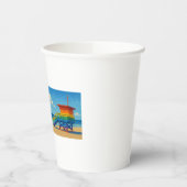 Rainbow Lifeguard von Venice Beach Pappbecher (Links)