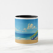 Rainbow Lifeguard von Venice Beach Tasse (Zentrum)