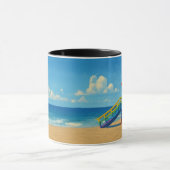 Rainbow Lifeguard von Venice Beach Tasse (Zentrum)